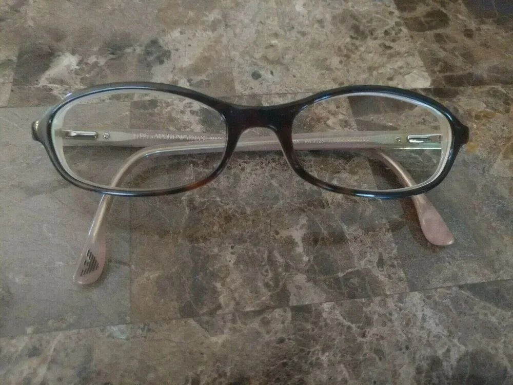 $342 EMPORIO ARMANI WOMENS BLACK EYEGLASSES FRAMES GLASSES OPTICAL LENS 3325